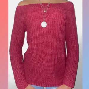 off the shoulder sweater